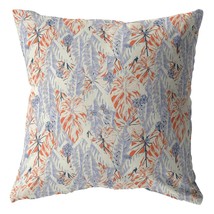 20&quot; Orange Lavender Tropics Indoor Outdoor Throw Pillow - £57.49 GBP