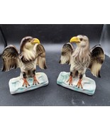 Majestic Ceramic Eagle Pair - 1950s Vintage MB Daniels &amp; Co, Made In Japan - £17.13 GBP