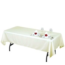 Rectangular Wedding Banquet Polyester Fabric Tablecloth 60&quot; x 102&quot; - £7.08 GBP