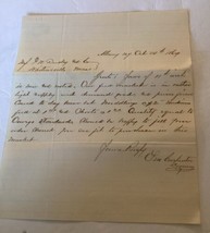 1869 Handwritten Letter Signed E M Carpenter Signed Albany NY - £53.40 GBP