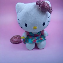 Sanrio Hello Kitty w/ Lollipop in Candy Dress Plush 2013 Blip Stuffed 9” - £12.34 GBP