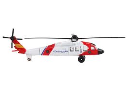 Sikorsky HH-60J Jayhawk Helicopter White and Red &quot;United States Coast Gu... - $18.58