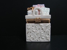 Lenox Treasures Shopper&#39;s Surprise Trinket Box, gift charm, 2 7/8&quot;x1 7/8... - $11.99