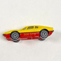 Matchbox Ferrari 308 GTS Yellow and Red 1981 Vintage Diecast Toy Car - £13.53 GBP