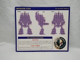 Games Workshop Imperator Titan Hit Location Template/ Damage Table - $19.79