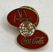 McDonald’s Coca-Cola Corporate Partnership Employee Crew Enamel Lapel Ha... - £4.68 GBP