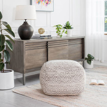 Anji Mountain Woven Diamond Pouf - $99.99