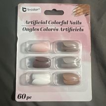 B Color Artificial Colorful Press on Nails Oval Shape, Glue Not Included... - €5,12 EUR