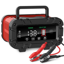 10 Amp, Upgraded 12V/24V LiFePO4 Lead Acid Portable Car Battery Charger ... - $143.96