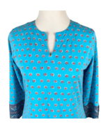 Coolibar St. Lucia Tunic Top Women’s Size XS V-Neck 3/4 Sleeves Beach UP... - £31.55 GBP