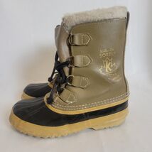 Sorel Caribou Heavy Snow Boots Women’s NL1005-280 Waterproof Leather Size 6 - $34.64
