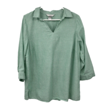 Christopher Banks Blouse Womens X Used Green Striped - $15.84