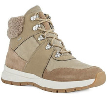 Geox Women&#39;s Natural Braies Suede-trim Boots Shoe womens size 10 sfs - £62.51 GBP