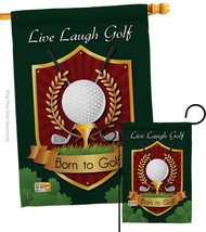 Live, Laugh, Golf - Impressions Decorative Flags Set S109042-BO - £45.80 GBP