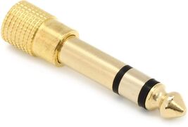 Hosa GHP-105 Headphone Adaptor, 3.5 mm TRS to 1/4 Inch TRS - $12.46