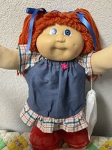 Vintage Cabbage Patch Kid Girl Hong Kong Red Hair Blue Eyes Head Mold #3... - $285.00
