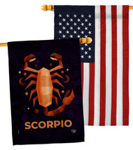 Scorpio House Flags Pack Zodiac 28 X40 Double-Sided Banner - $51.97