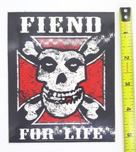 The Misfits Fiend For Life  Peel &amp; Stick Sticker 4 1/4&quot; X 5 1/4&quot; - £3.43 GBP