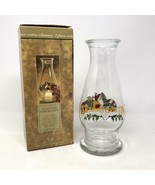 Christmas Anchor Hocking Seasons Greetings Votive Chimney Glass Candle H... - £20.87 GBP