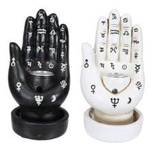 Wicca Fortune Teller Chirology Palmistry Hand Palm Backflow Incense Burners Set - £25.16 GBP