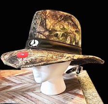 Mossy Oak Cotton Canvas Wide Brim Hat with Shapeable Brim Size S/M NEW Camo - £18.27 GBP