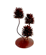 Metal Pinecone Taper Candleholder  Phillipines - £26.58 GBP