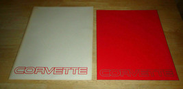 1983-1984 Chevy Corvette Deluxe Dealer Sales Brochure with Poster 83-84 - £15.38 GBP