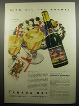 1932 Canada Dry Pale Ginger Ale Ad - With all the honors - $18.49