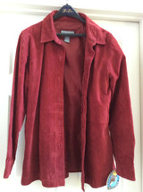 NEW:Jessica Holbrook Easycare 100% Genuine Leather Red Basic Jacket: Siz... - £107.65 GBP