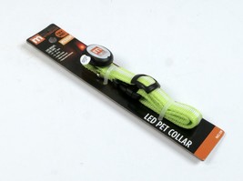 LED Pet Collar Mace Brands Nite Beams Medium Green Battery Included - $13.09