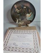 KNOWLES CHINA COLLECTOR&#39;S PLATE NORMAN ROCKWELL&#39;S &quot;THE STORY TELLER&quot; - £17.52 GBP