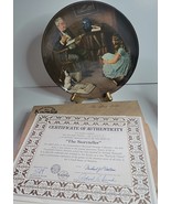 KNOWLES CHINA COLLECTOR&#39;S PLATE NORMAN ROCKWELL&#39;S &quot;THE STORY TELLER&quot; - $22.44