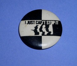 The Beat I Just Can&#39;t Stop It Pinback Button Vintage 1980&#39;s - £11.79 GBP