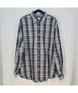 Peter Millar Shirt Men Extra Large Plaid Button Up Pocket Long Sleeve Co... - $22.99