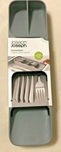 Joseph Joseph DrawerStore™ Compact Cutlery Organiser Gray 3-Tier Stack NEW - £3.94 GBP