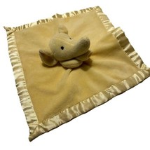 Small Wonders Yellow Baby Elephant Lovey Security Blanket 13 X 14 Satin - £6.20 GBP