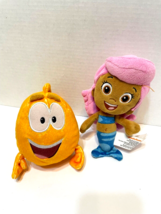 Nickelodeon Lot of 2 Plush Bubble Guppies Molly and Grouper Stuffed Toys - £14.57 GBP