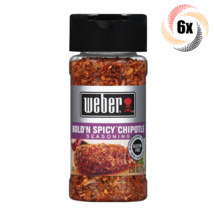 6x Shakers Weber Bold N Spicy Chipotle Seasoning | 2.5oz | Gluten &amp; MSG Free - £23.97 GBP