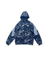 Adidas Mens M Black/Whit Stripes Camo Lightweight Hooded Track Top Jacket - €41,49 EUR