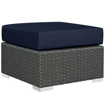 Sojourn 5 Piece Outdoor Patio Sunbrella Sectional Set Canvas Navy EEI-18... - £2,124.45 GBP