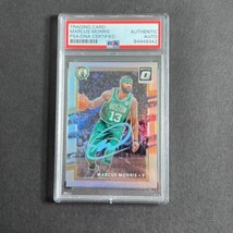 2017 Panini Donruss Optic #8 Marcus Morris Signed Card PSA Slabbed Celtics - £45.06 GBP