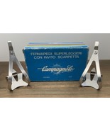 NIB Vintage Campagnolo Toe Clips Super Record Superleggeri NOS Small Lig... - €96,66 EUR
