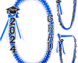 Grad Leis Class of 2024 Graduation Ribbon Double Braided Necklace Handma... - £20.23 GBP