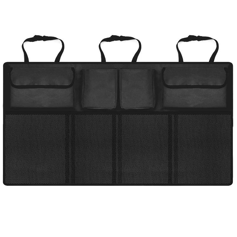 Universal Car Trunk Organizer Adjustable Backseat Storage Bag Net High Capacity - £13.17 GBP