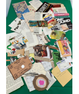 Vintage Paper Ephemera Lot Junk Journal Mixed Media Scrapbooking paper c... - £7.04 GBP