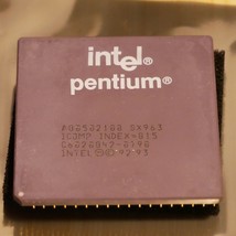 Intel Pentium 100MHz A80502100 SX963 CPU Processor Tested &amp; Working 06 - £14.93 GBP
