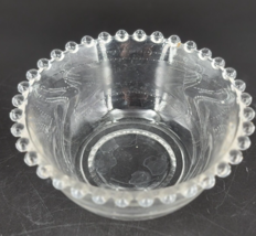 Imperial Glass Candlewick Bowl Hobnail Edge 5&quot;x2&quot; Clear Vintage Ellegant Glass - £11.19 GBP