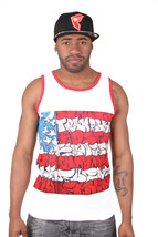 Famous Stars and Straps Slick Flag Sub Tank White - £14.04 GBP