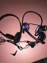logitech headphones with microphone blue And Koss headphones - $21.46