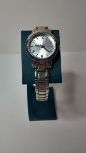 Women's Silver-Tone Link Bracelet Watch Analog Accutime - £6.32 GBP